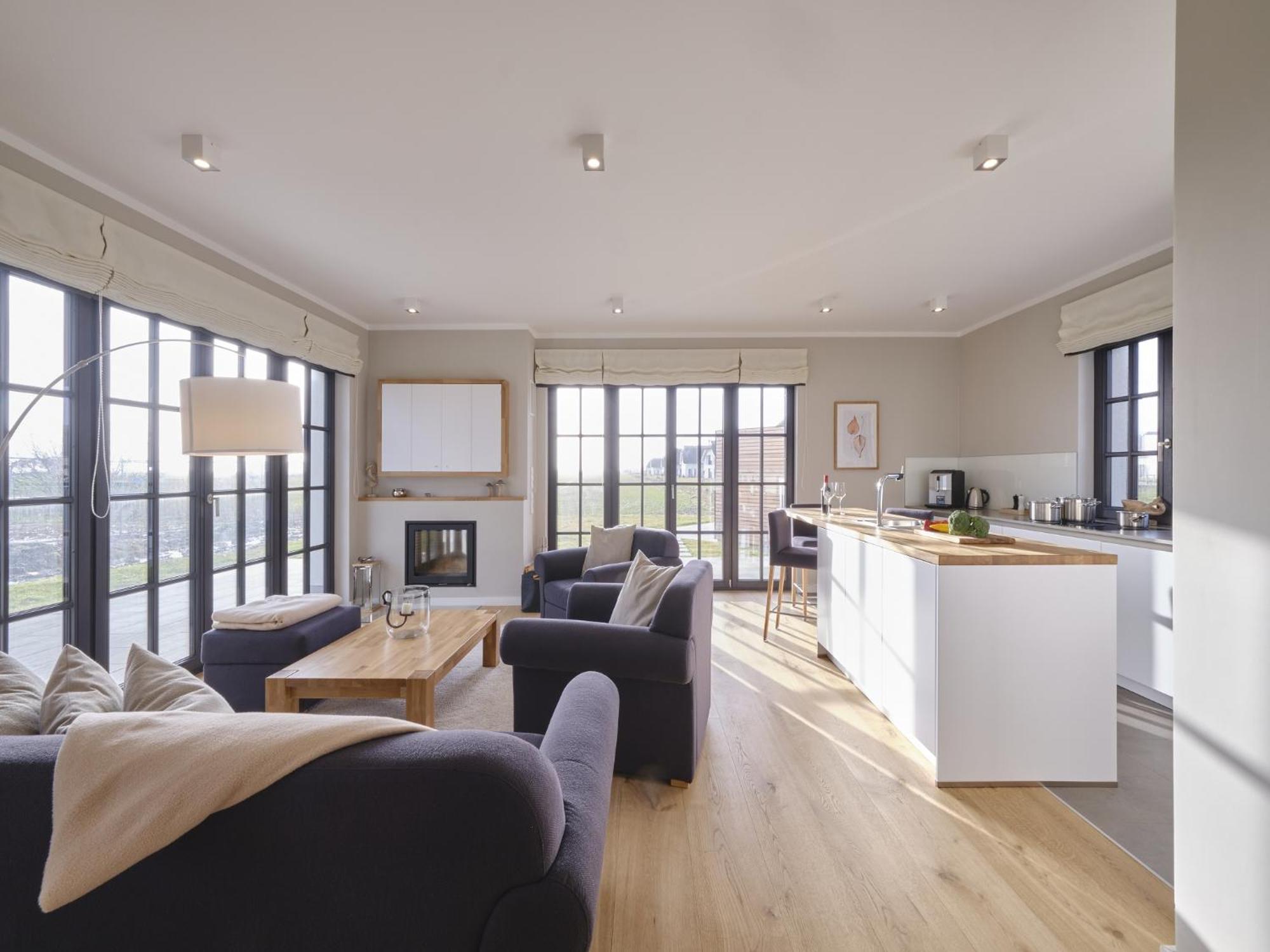 Reetland Am Meer - Luxusplus Reetdachvilla Mit 4 Schlafzimmern, Aussensauna, Loungebereich Und Kamin G07 Dranske Exteriör bild