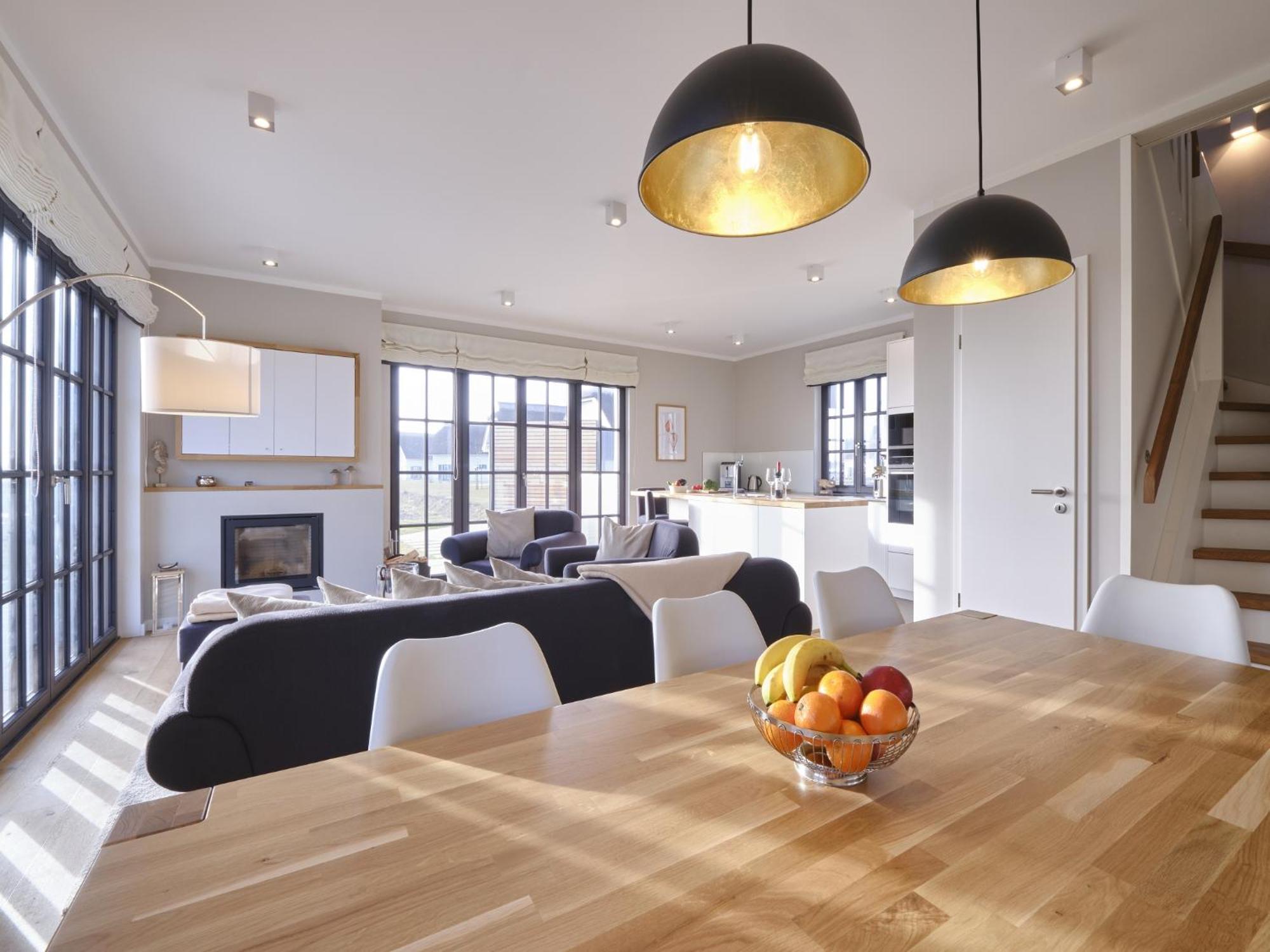 Reetland Am Meer - Luxusplus Reetdachvilla Mit 4 Schlafzimmern, Aussensauna, Loungebereich Und Kamin G07 Dranske Exteriör bild