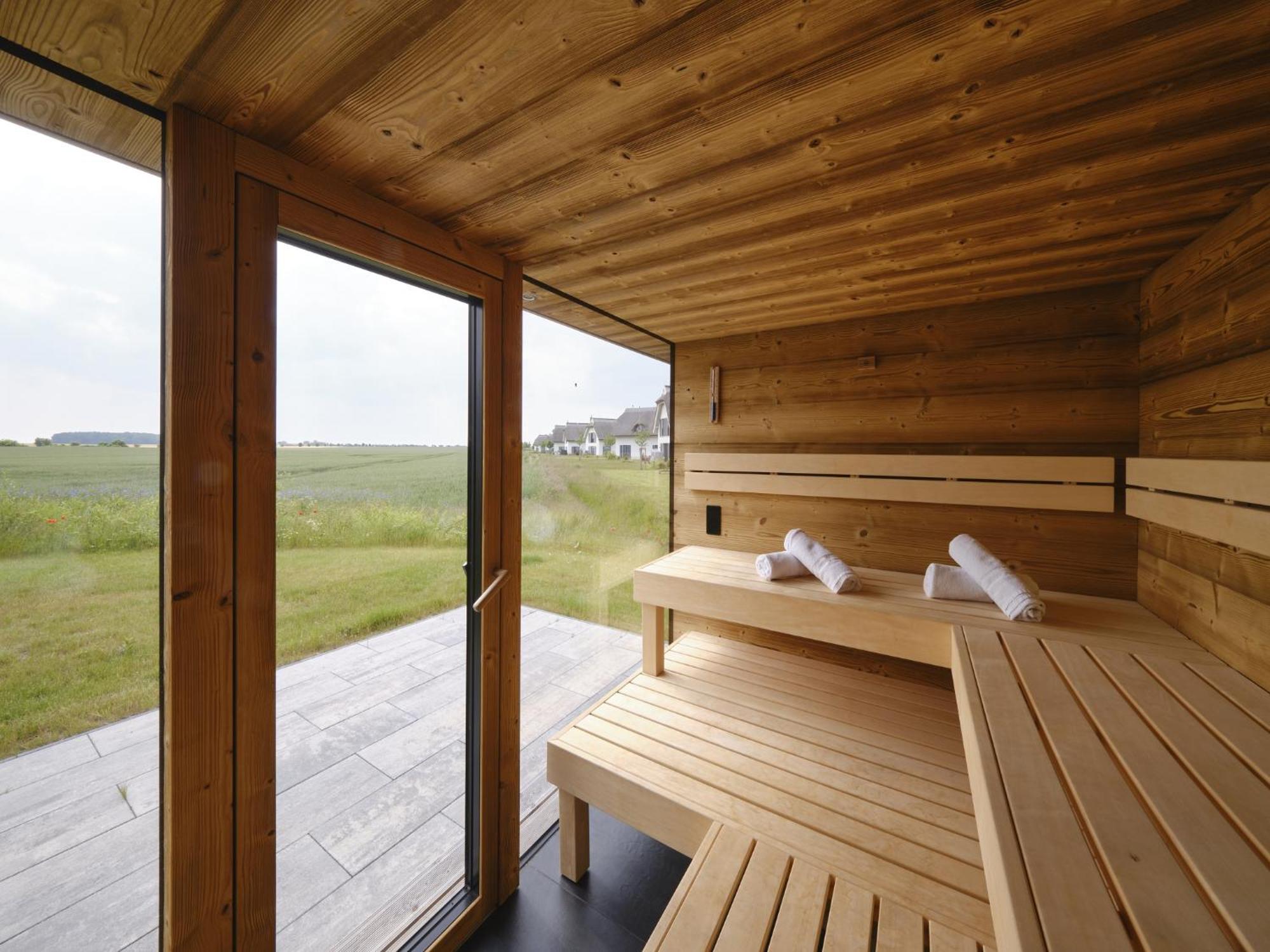 Reetland Am Meer - Luxusplus Reetdachvilla Mit 4 Schlafzimmern, Aussensauna, Loungebereich Und Kamin G07 Dranske Exteriör bild